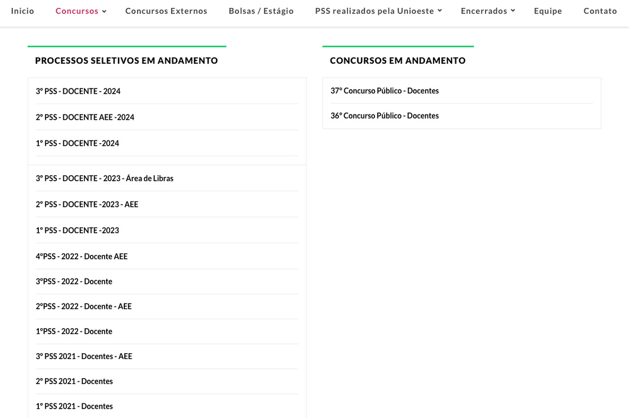 agente universitário na Unoeste