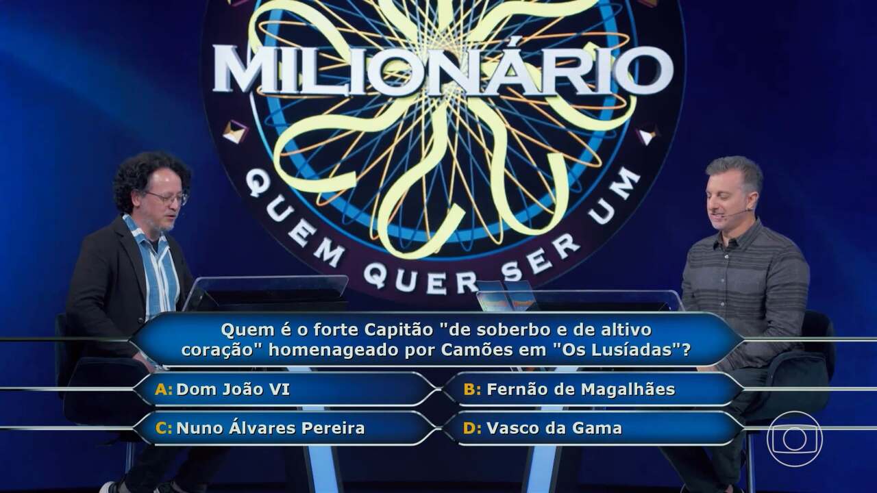 Cena de episódio de Quem quer ser um milionário 