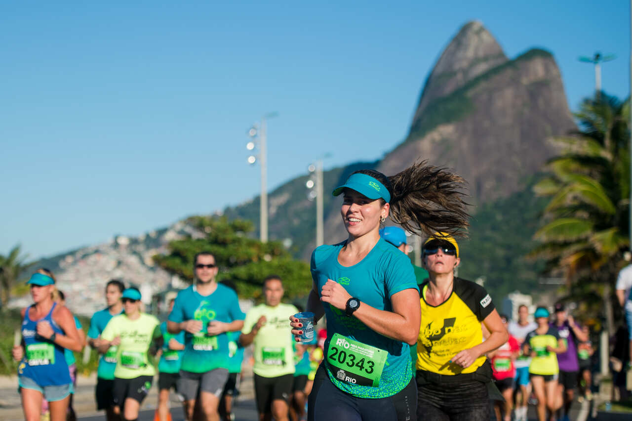 Corredores na Maratona do Rio 