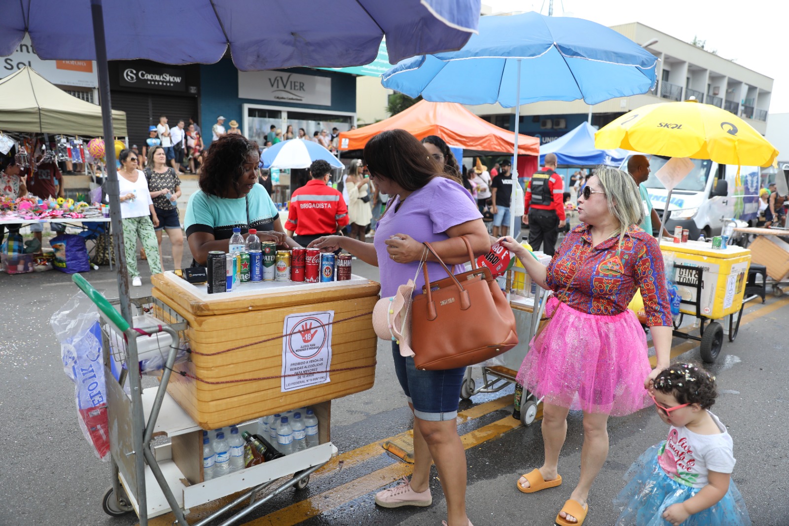 vendedor ambulante no carnaval